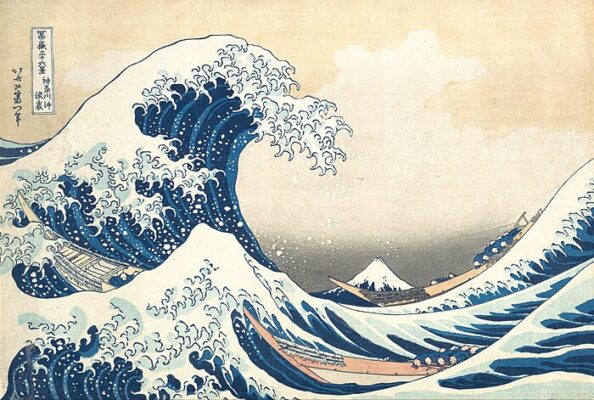 tranh Hokusai Sóng Thần